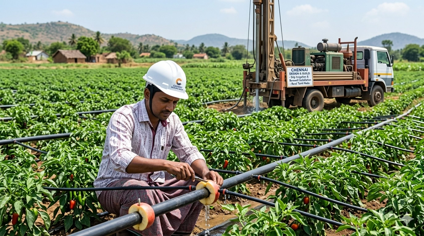 service-1 drip irrigation and agricultural land development work
